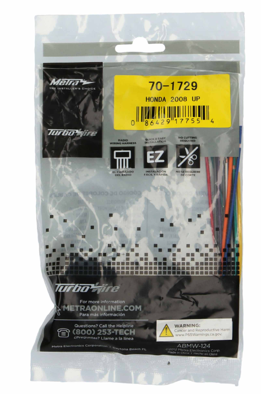 Radio Replacement Harness - Fits Acura / Honda 2008-2021