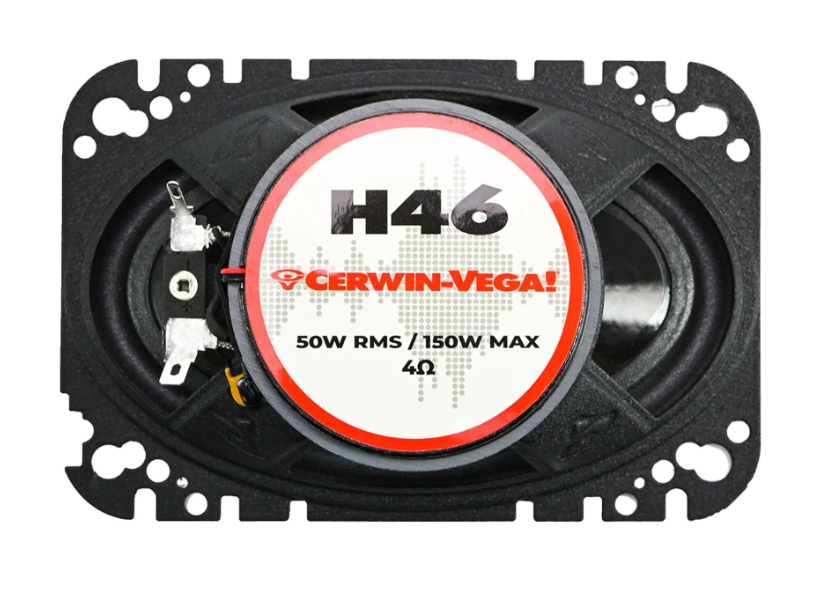 H46 - HED 4"x6” 2-Way Coaxial Full Range Speaker Set