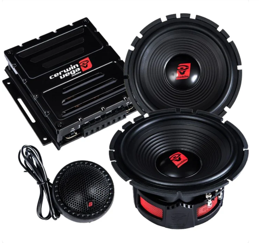 Stroker Pro 6.5" 125W RMS 4 Ohm 2-Way Component Speaker Set
