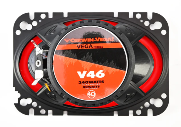 V46 - Vega 4"x6" 2-Way Coaxial Full Range Speakers (4Ω)